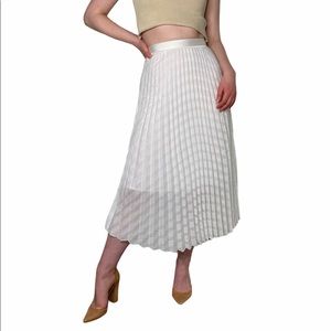 Victoria Beckham Pleated Midi Skirt